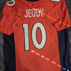 Orange and Navy Football Jersey